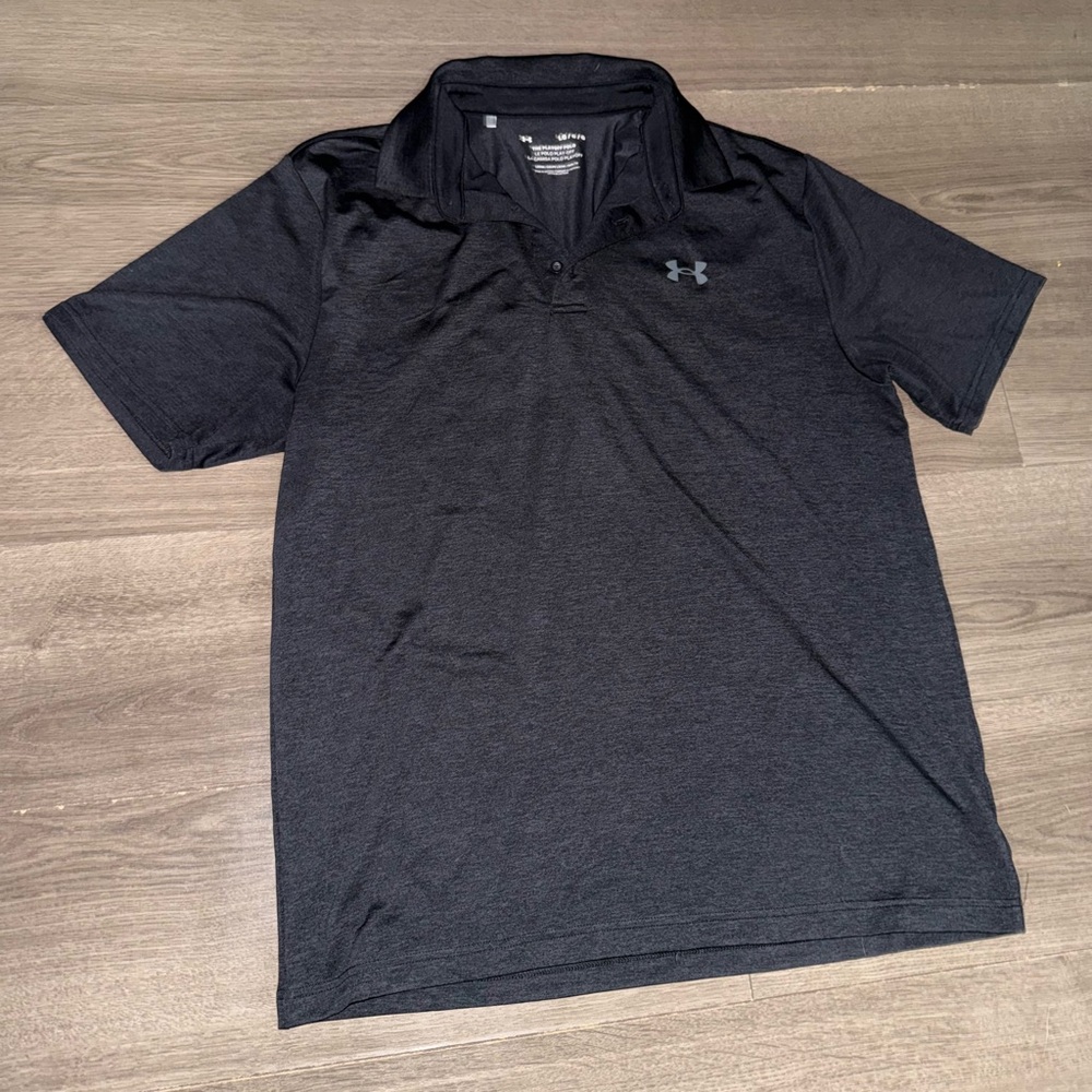 Under Armour Black Polo Shirt